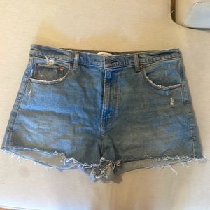 Abercrombie and Fitch size 16 denim shorts